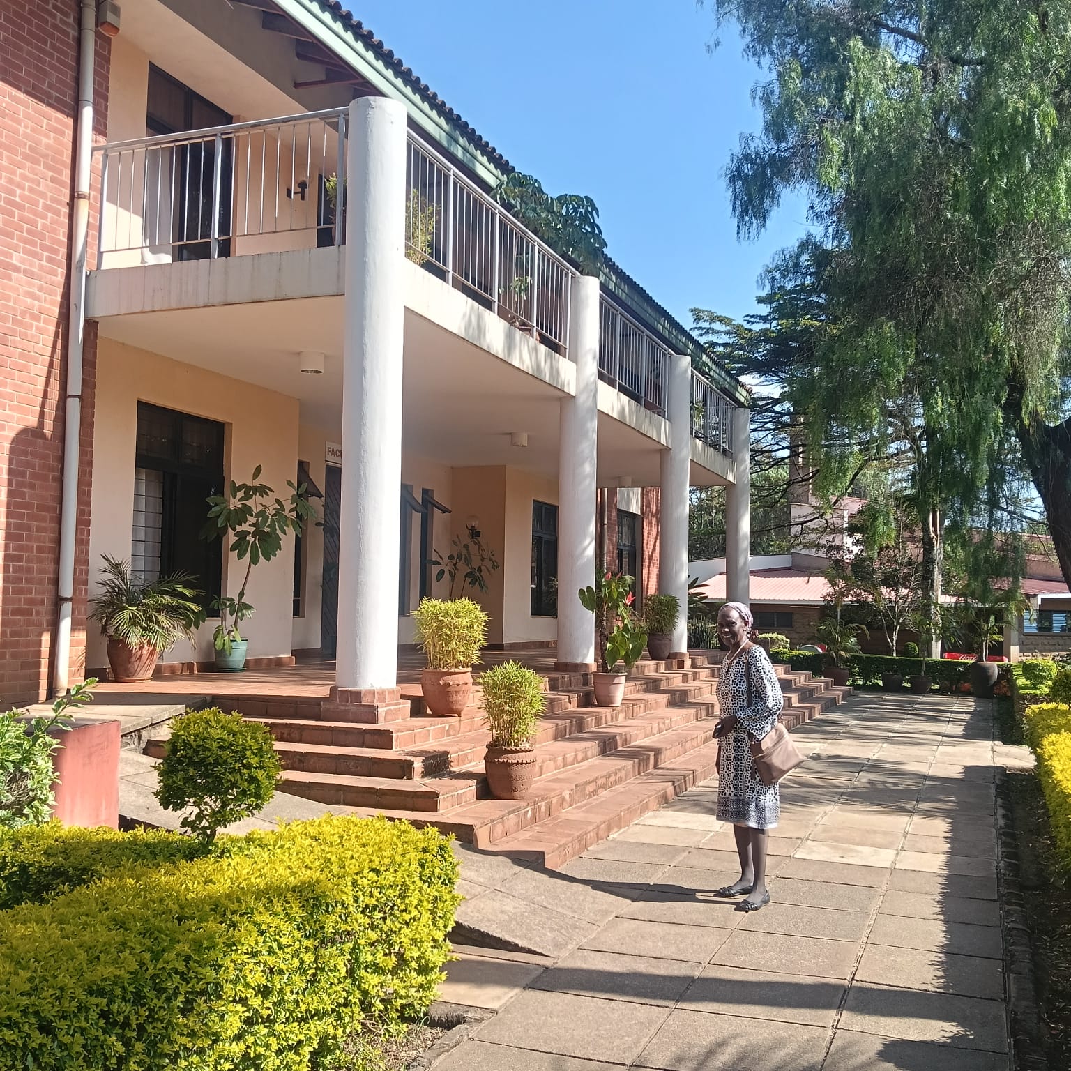 On campus at Africa International University in the suburbs of Nairobi.